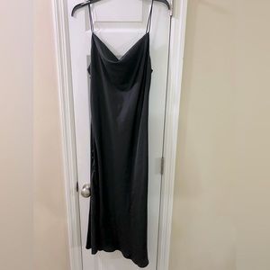 Black silk dress